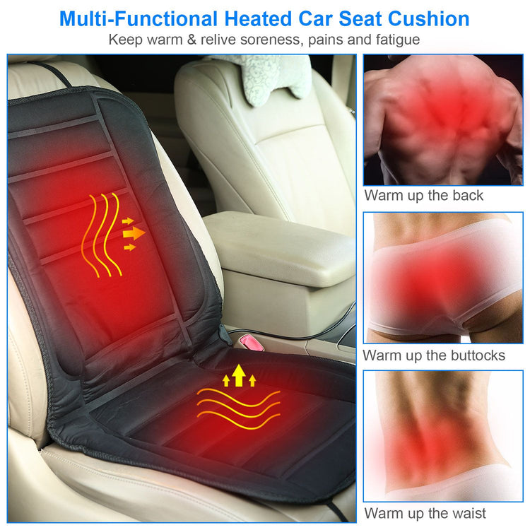 12V Adjustable Car Seat Heater in-use view