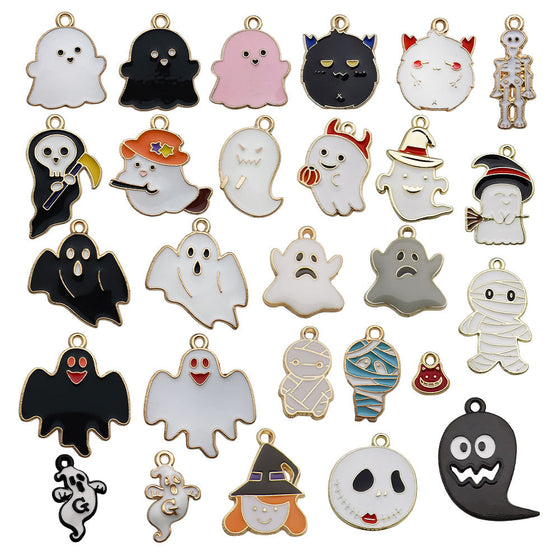 Halloween Oil-Drip Alloy Pendant Charms