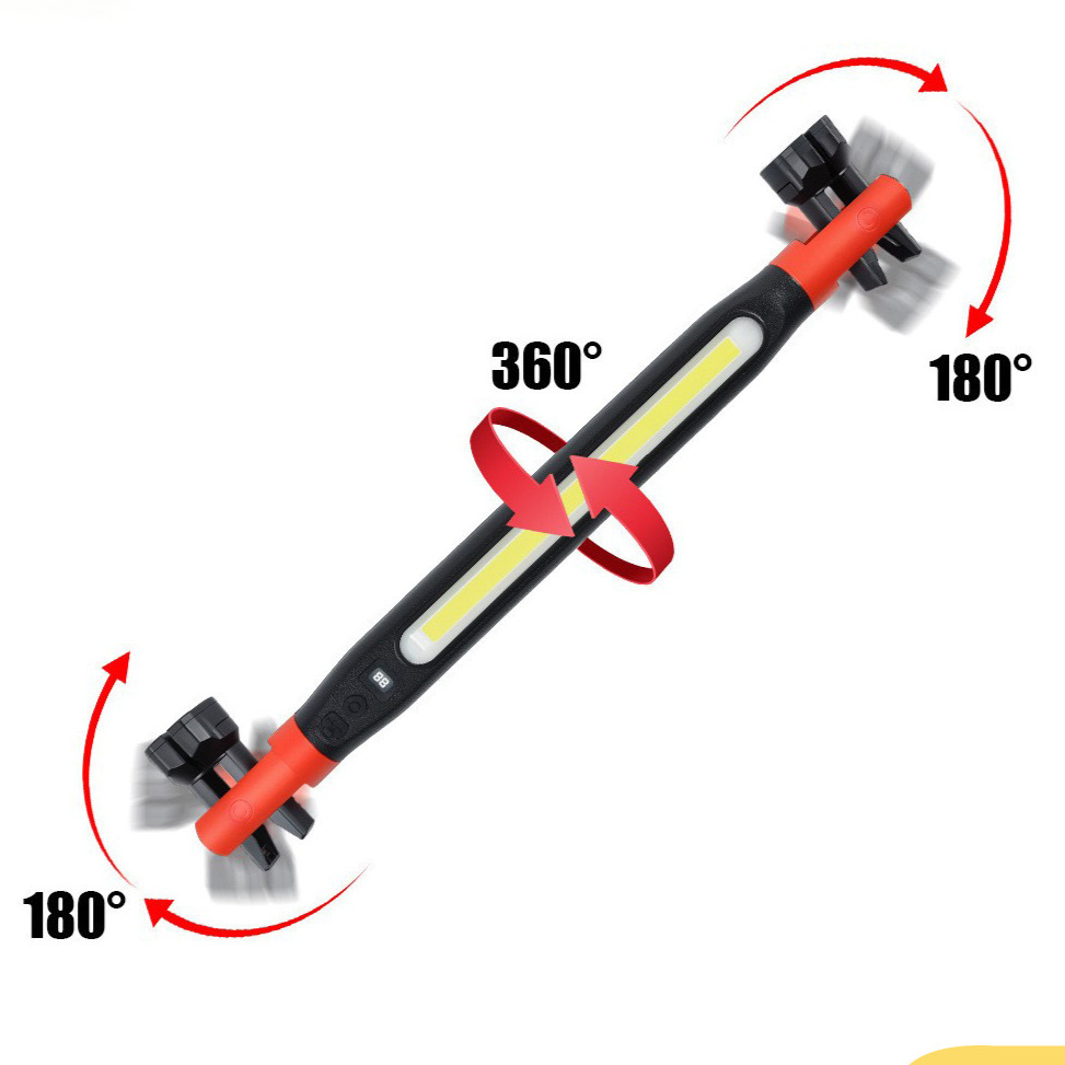 Magnetic USB Rechargeable Work Light with Hook