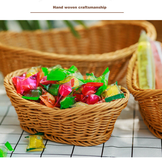 Imitation Rattan Fruit Storage Basket