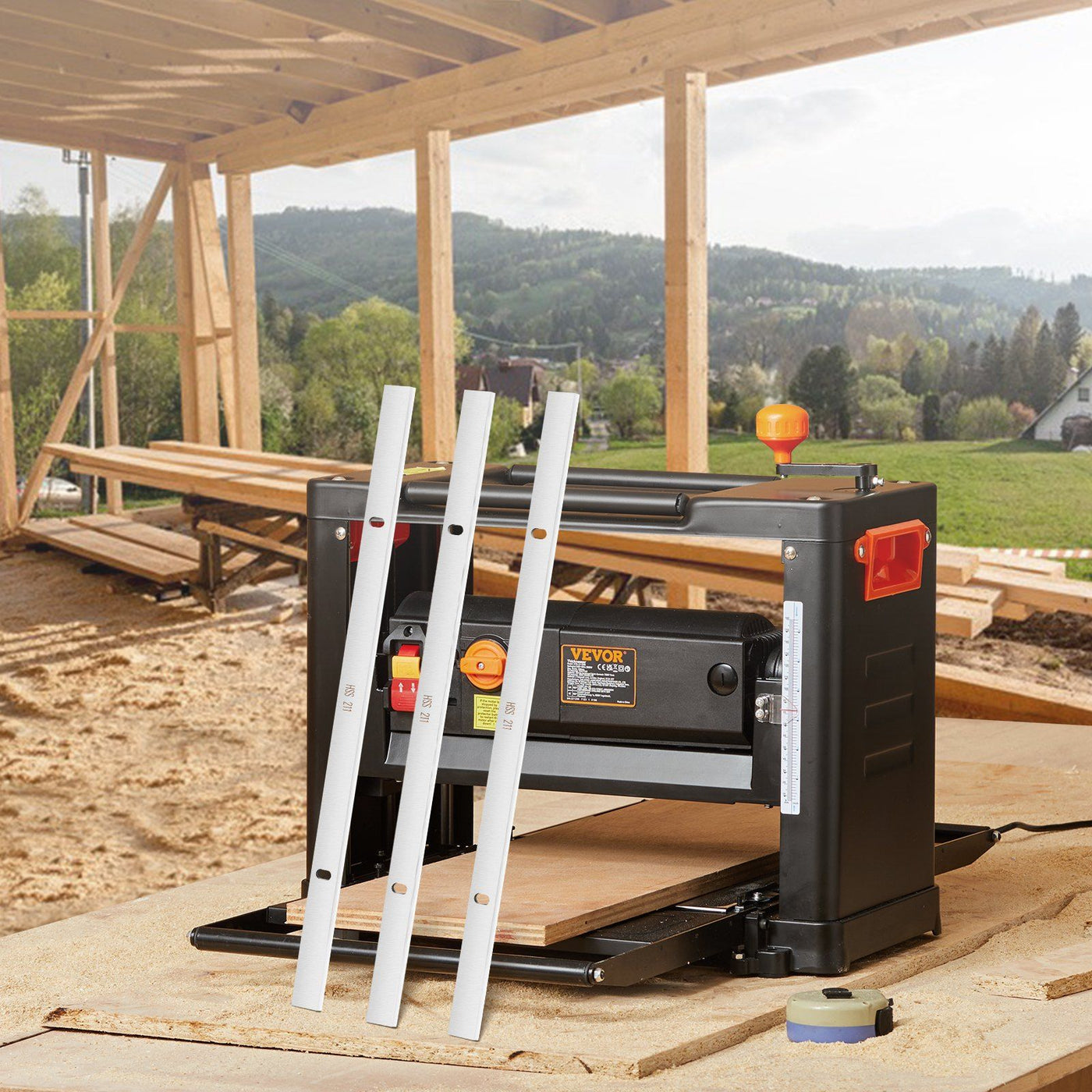 Arbasa 13-Inch High-Speed Planer Blades Set main product view
