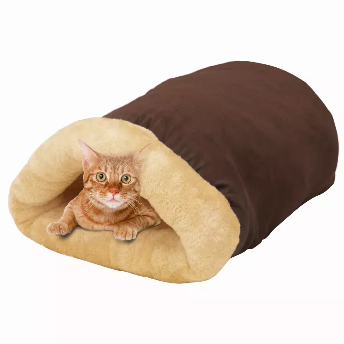 GOOPAWS Burrow Bed Coffee