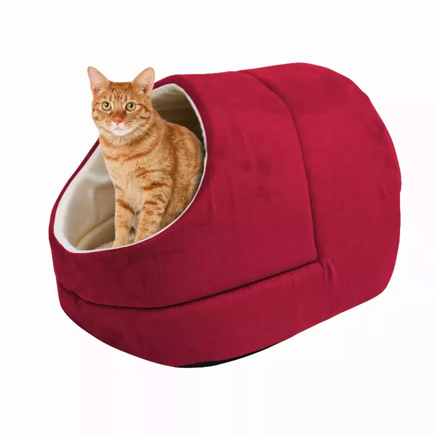 GOOPAWS Cat Cave Burgundy
