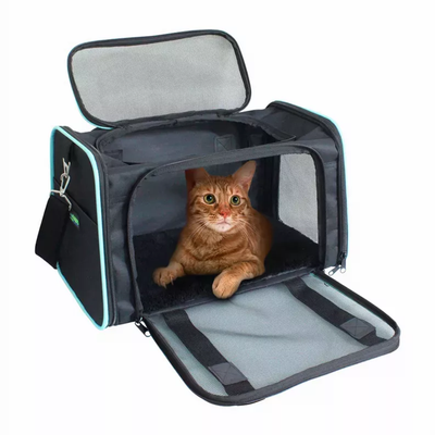 GOOPAWS Kennel Carrier Black Blue S