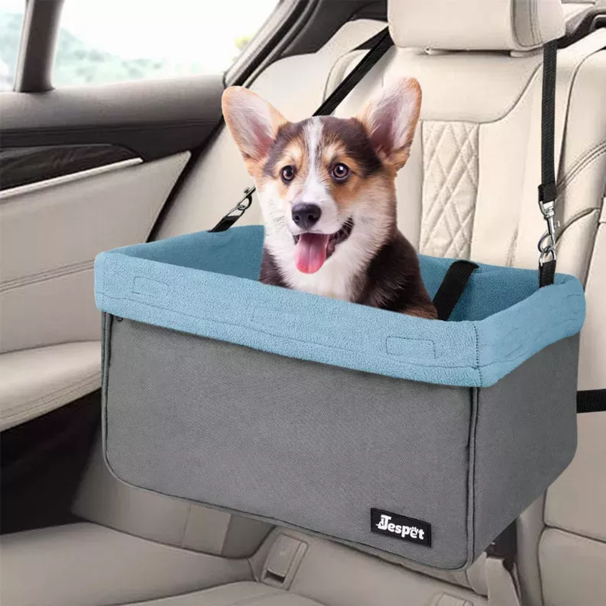 JESPET Dog Booster Seat Grey