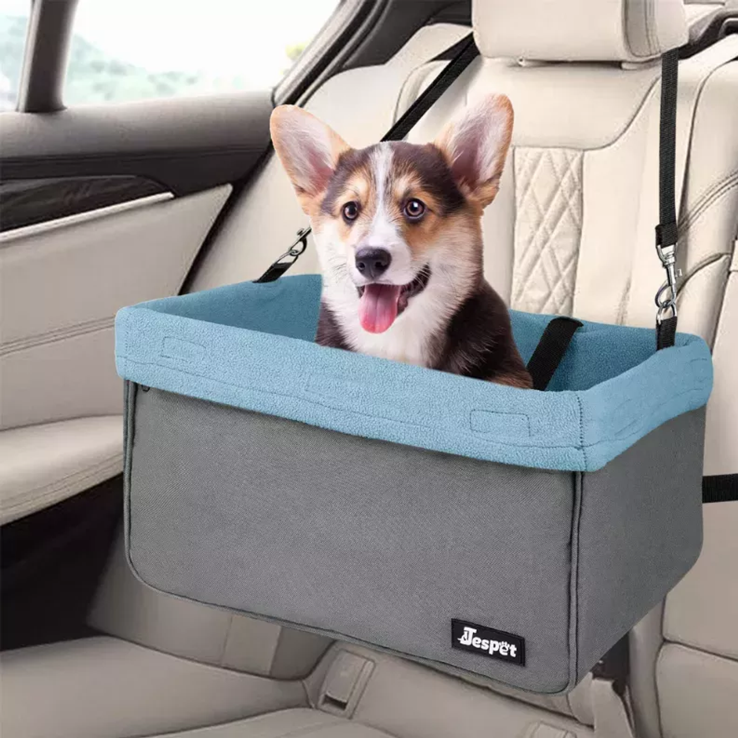 JESPET Dog Booster Seat Grey