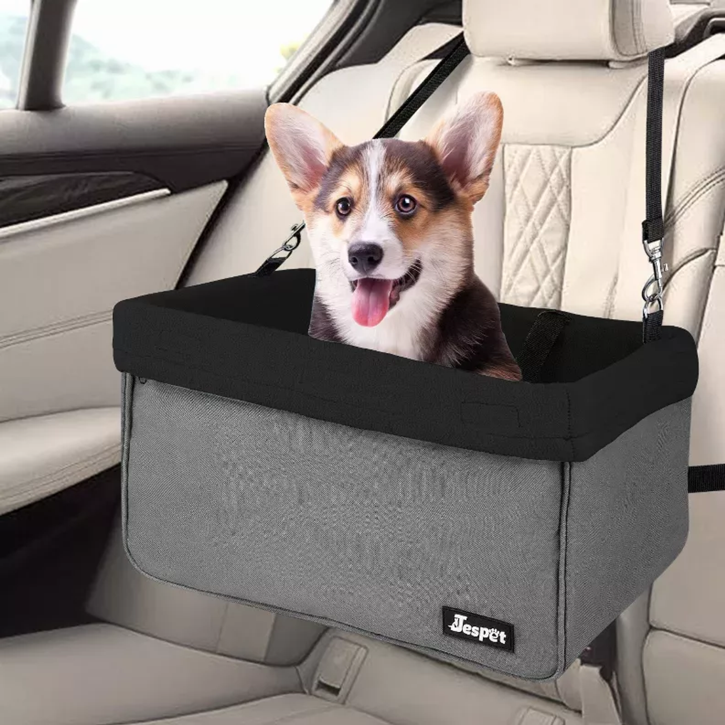 JESPET Dog Booster Seat Black