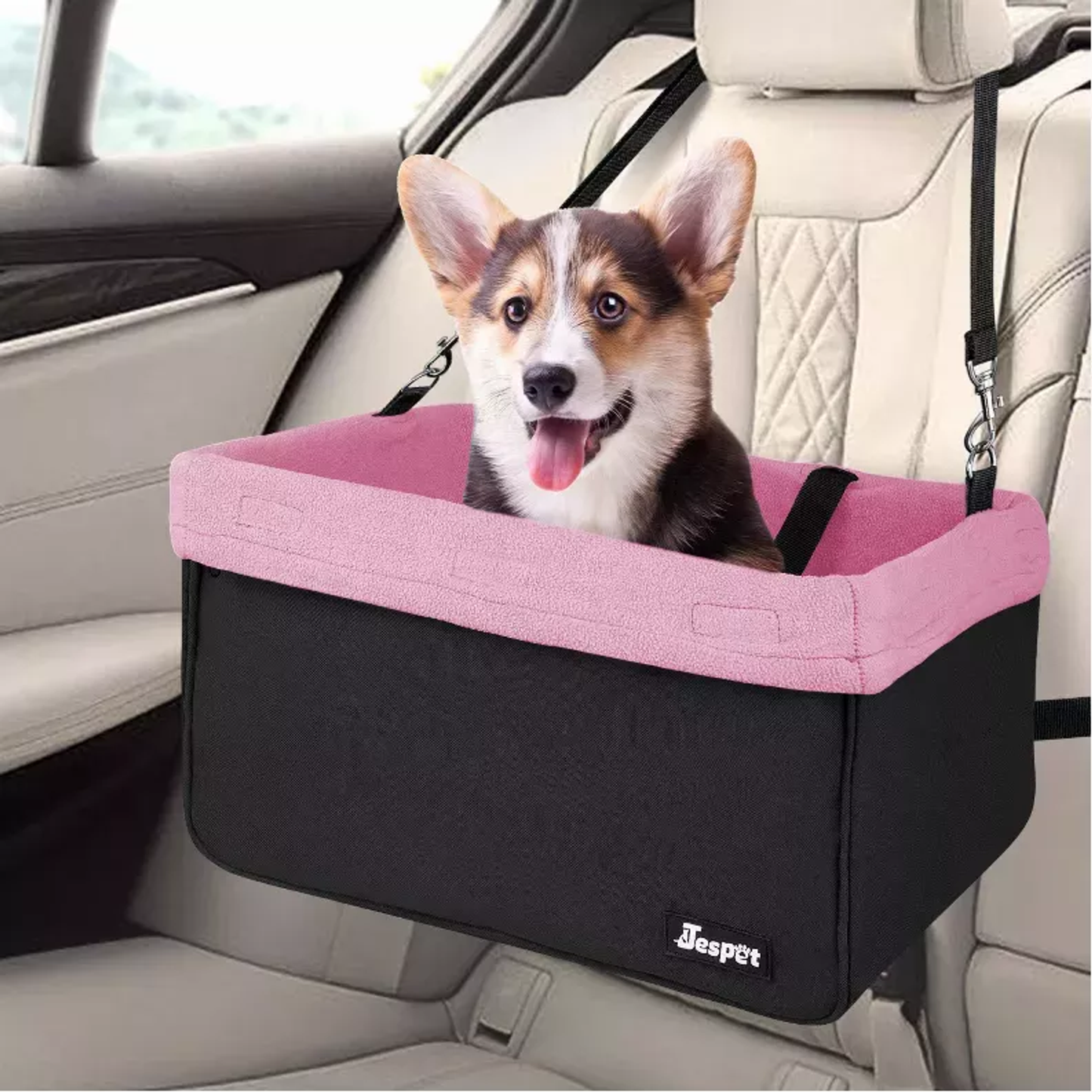 JESPET Dog Booster Seat Pink