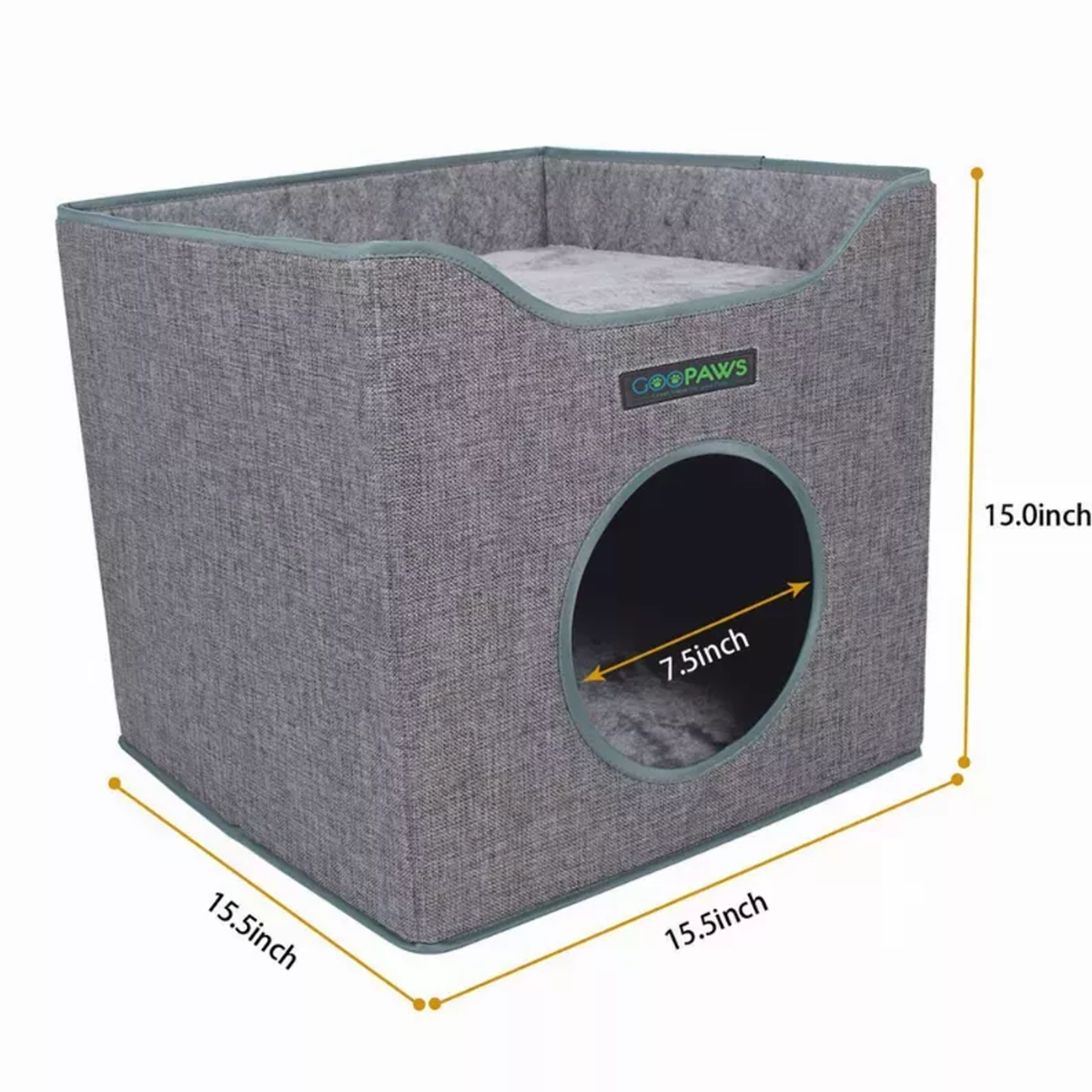 JESPET Foldable Cat Condo & Cube House Bed