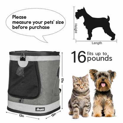 JESPET Pet Backpack Carrier for Small Dogs