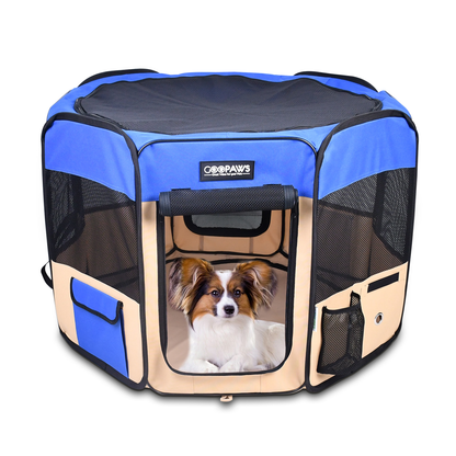 JESPET Portable Soft Dog Playpen & Kennel