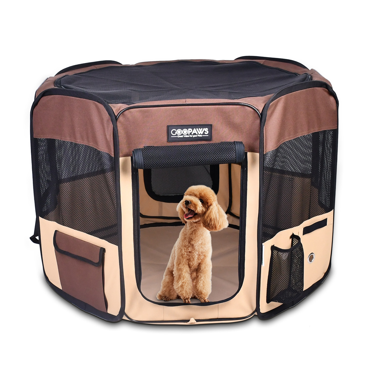 JESPET Portable Soft Dog Playpen & Kennel
