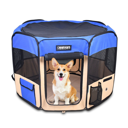 JESPET Portable Soft Dog Playpen & Kennel