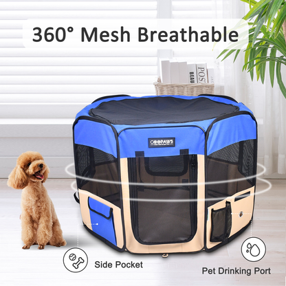 JESPET Portable Soft Dog Playpen & Kennel