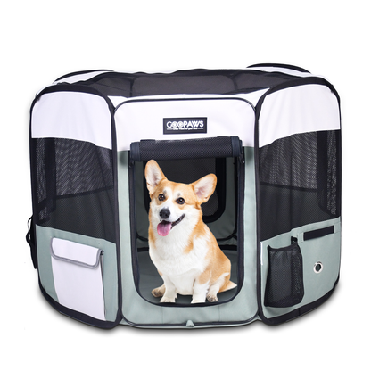 JESPET Portable Soft Dog Playpen & Kennel