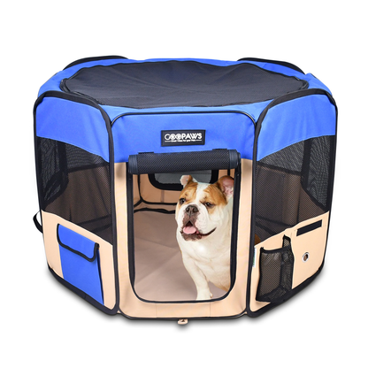 JESPET Portable Soft Dog Playpen & Kennel