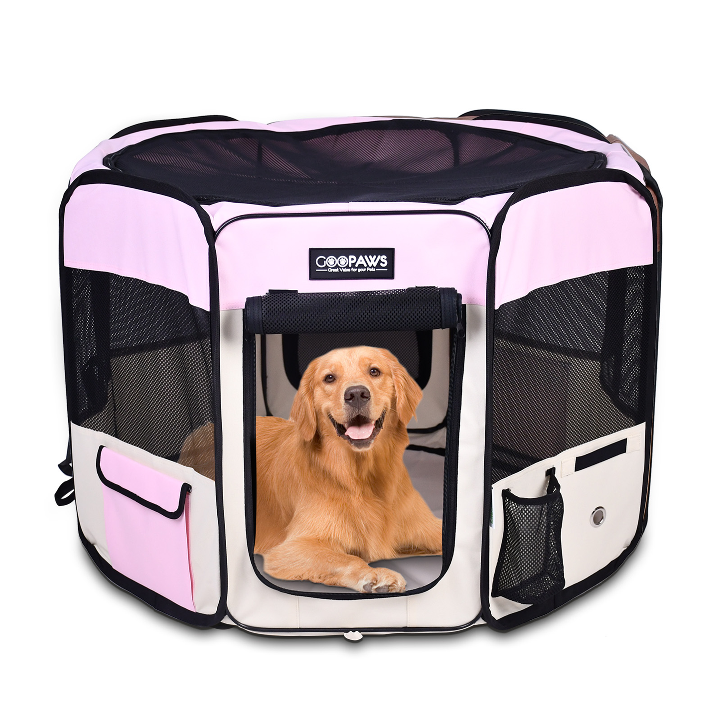 JESPET Portable Soft Dog Playpen & Kennel