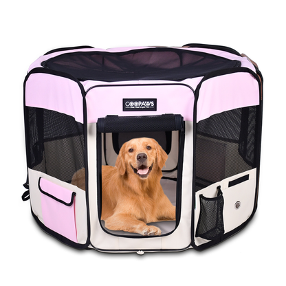 JESPET Portable Soft Dog Playpen & Kennel