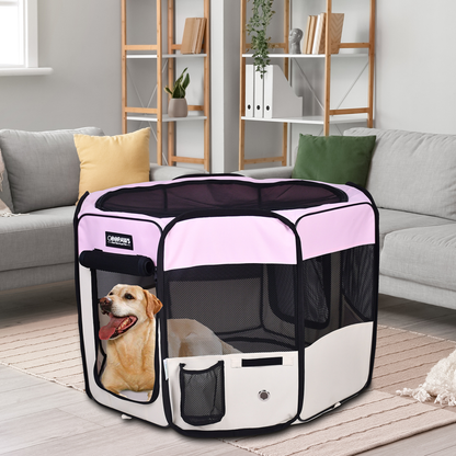 JESPET Portable Soft Dog Playpen & Kennel