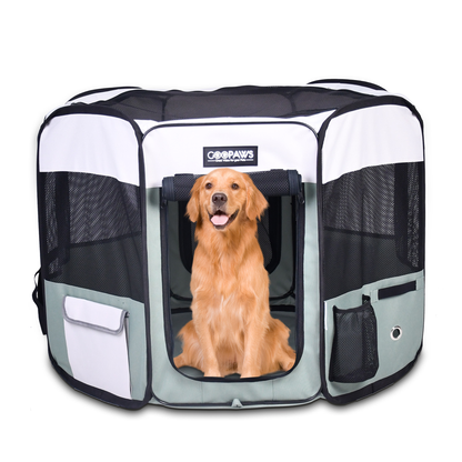 JESPET Portable Soft Dog Playpen & Kennel