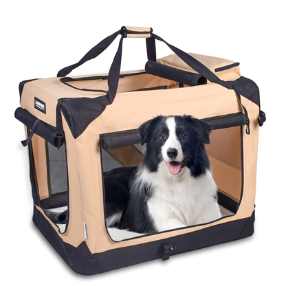 JESPET 3-Door Soft Pet Crate Kennel