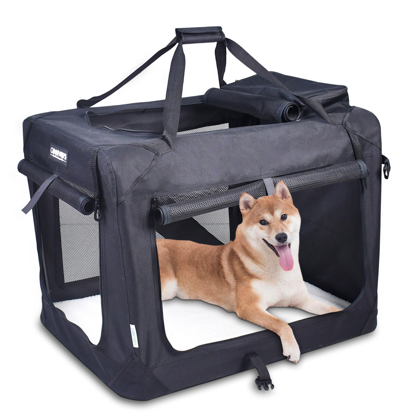 JESPET 3-Door Soft Pet Crate Kennel