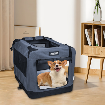 JESPET 3-Door Soft Pet Crate Kennel