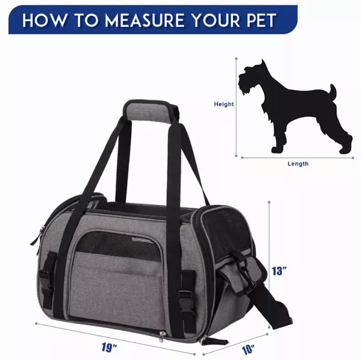 JESPET Soft-Sided Kennel Pet Carrier