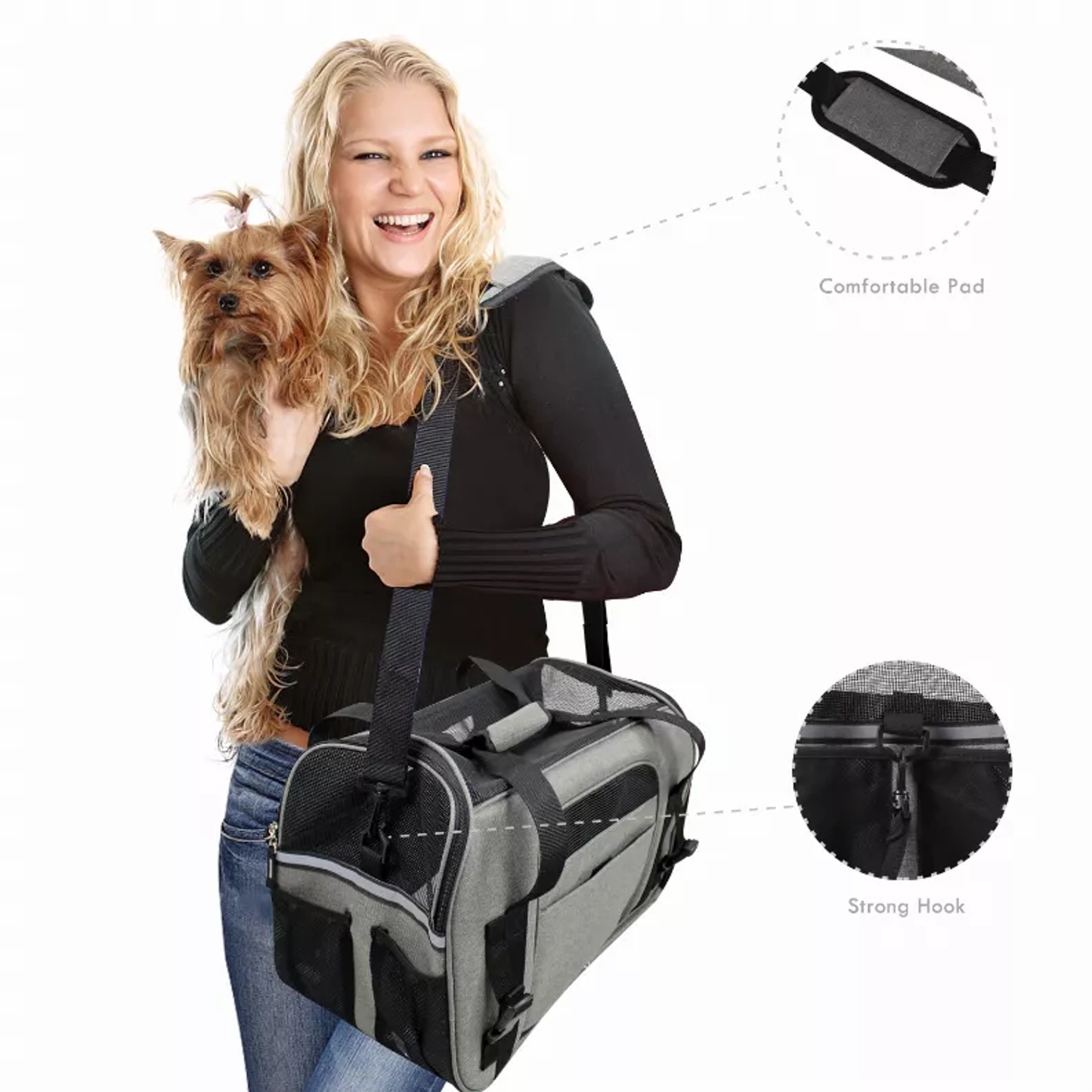 JESPET Soft-Sided Kennel Pet Carrier