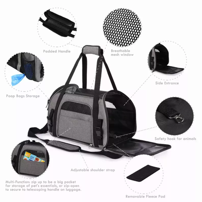 JESPET Soft-Sided Kennel Pet Carrier