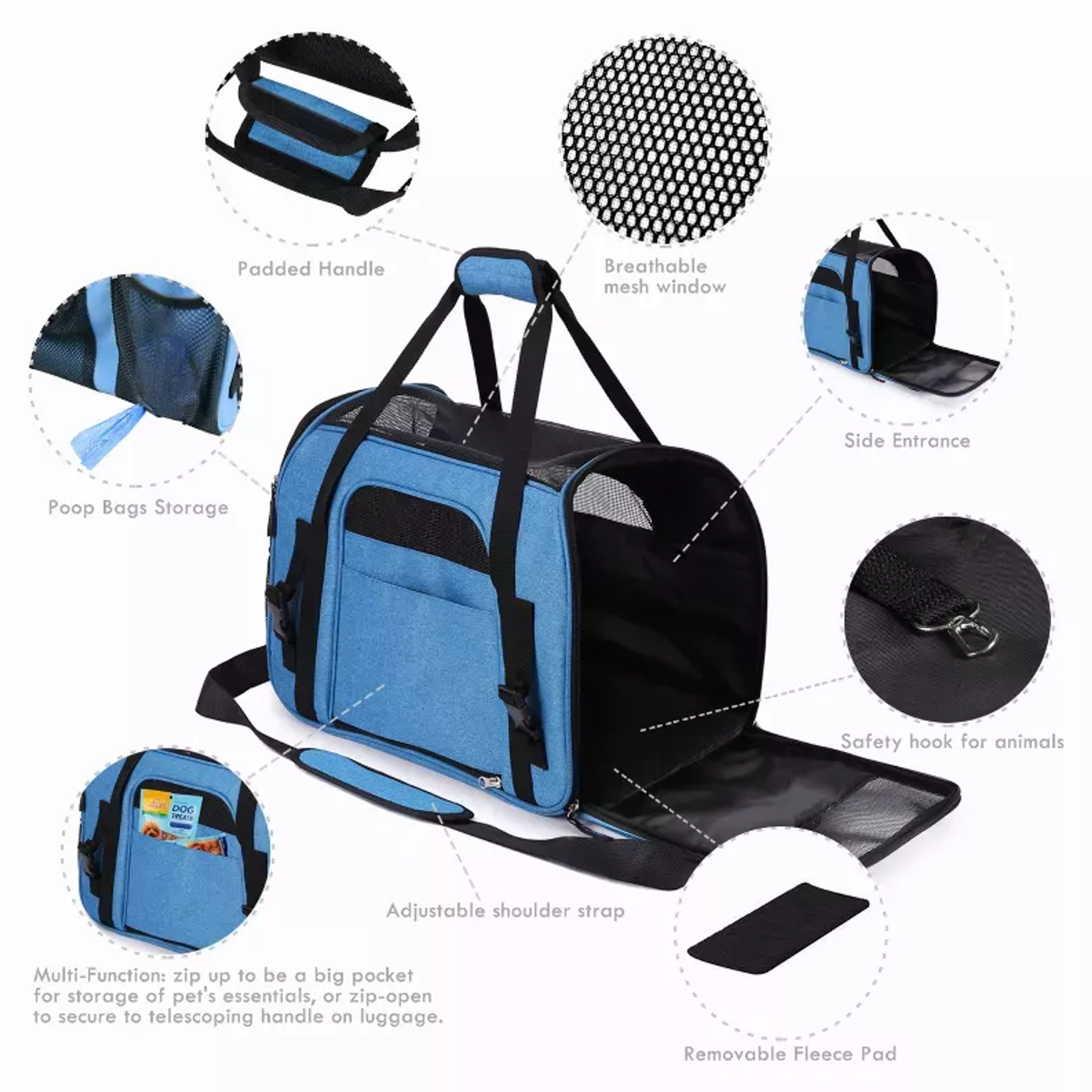 JESPET Soft-Sided Kennel Pet Carrier