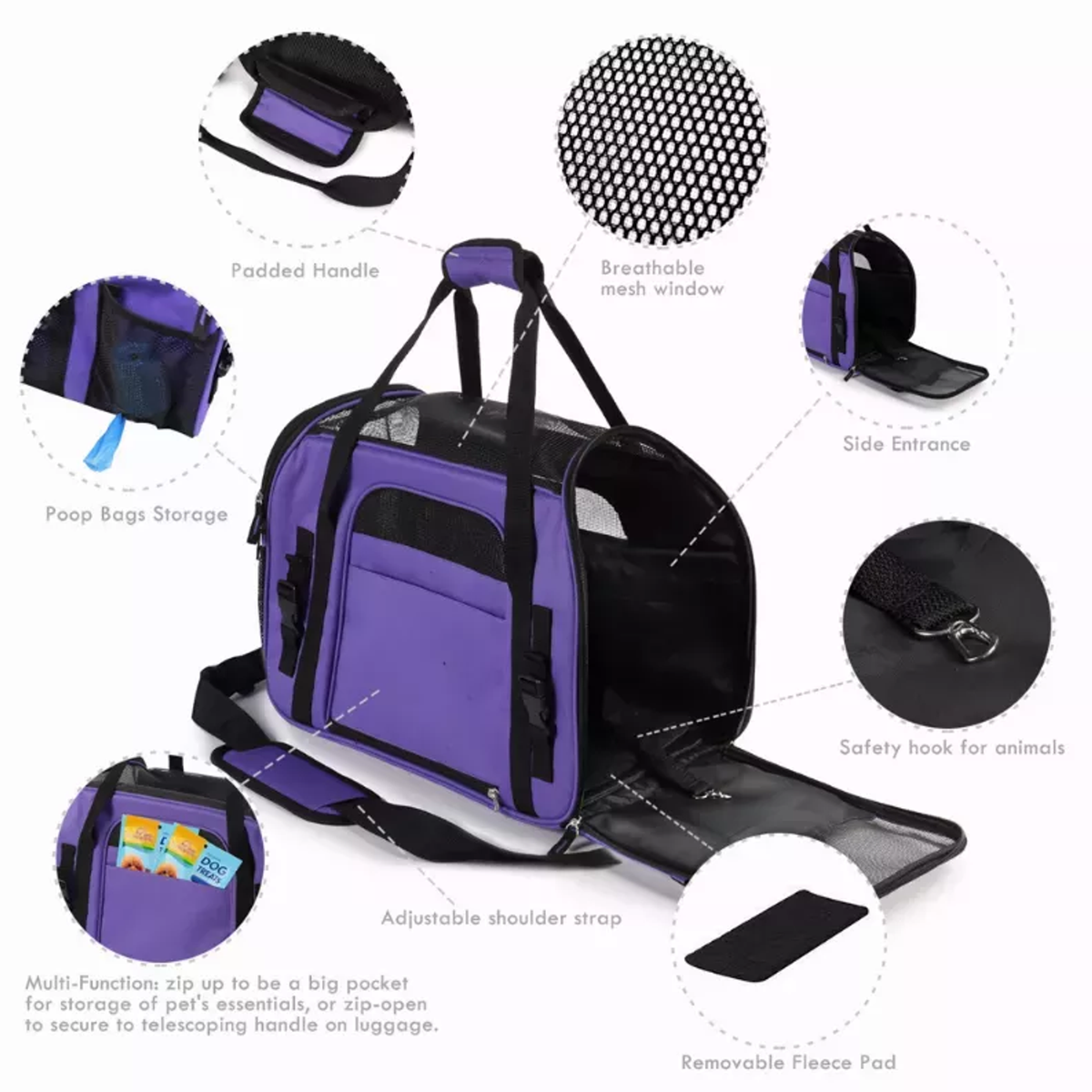 JESPET Soft-Sided Kennel Pet Carrier