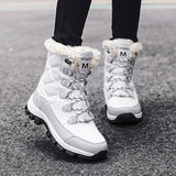 Women Fleece Lined Winter Snow Boots High Top Warm Cotton Shoes