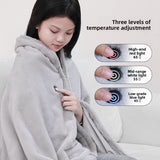Rabbit Fur Electric Heating Shawl Blanket