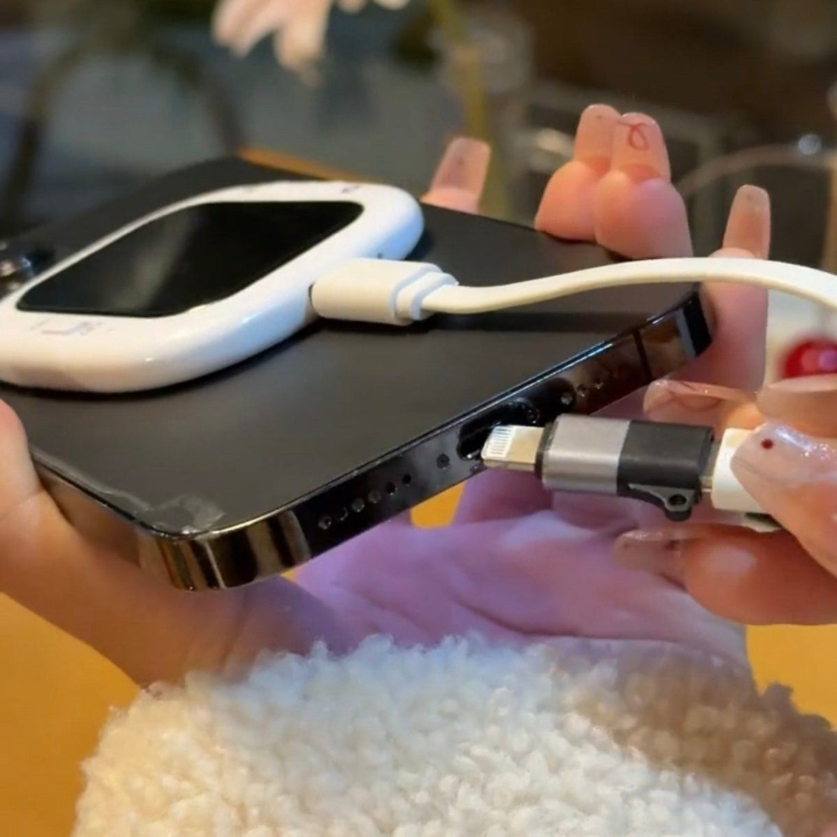 Self-timer with screen