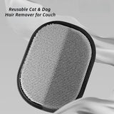 Cat being groomed with silicone pet hair removal glove