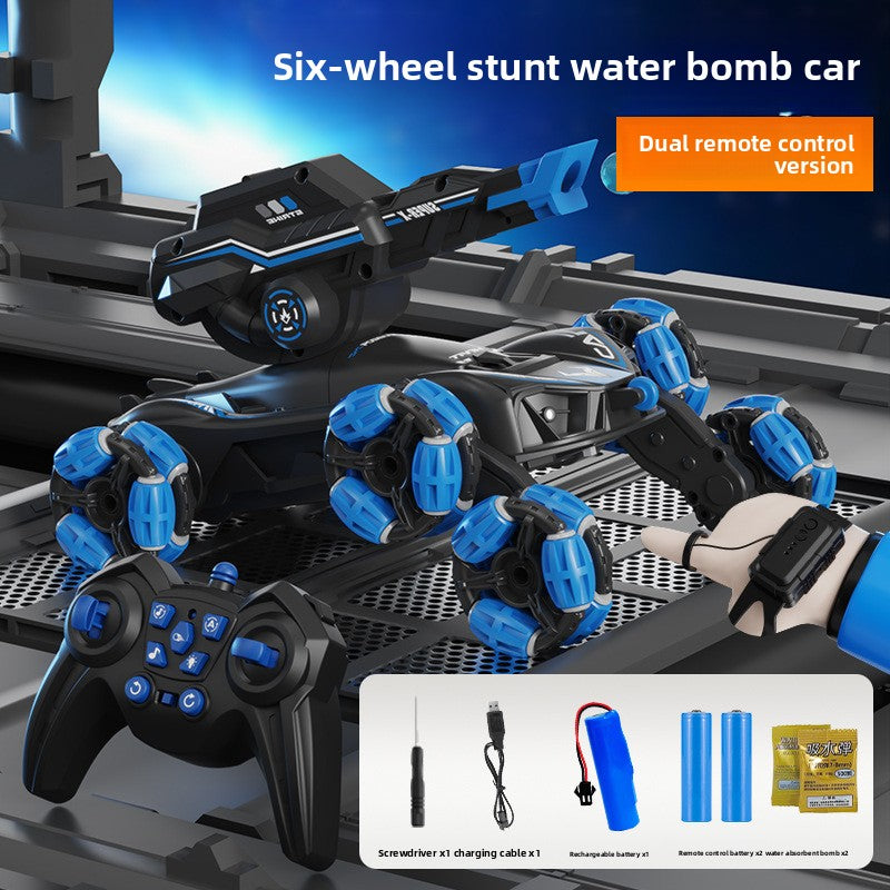 Six-wheel remote control tank, view 8