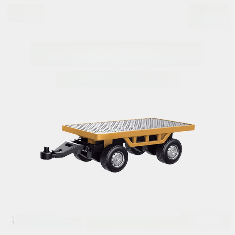 Full-scale mini excavator dump truck