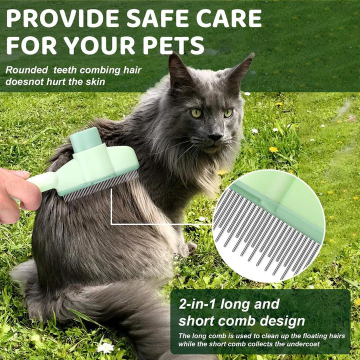 Pet Comb - Self-Cleaning Cat And Dog Hair Removal Tool - Image 1