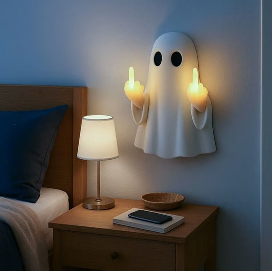Halloween Ghost Middle Finger Glowing Night Light