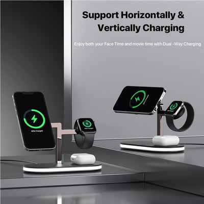 4 in 1 Magnetic Wireless Charger Stand