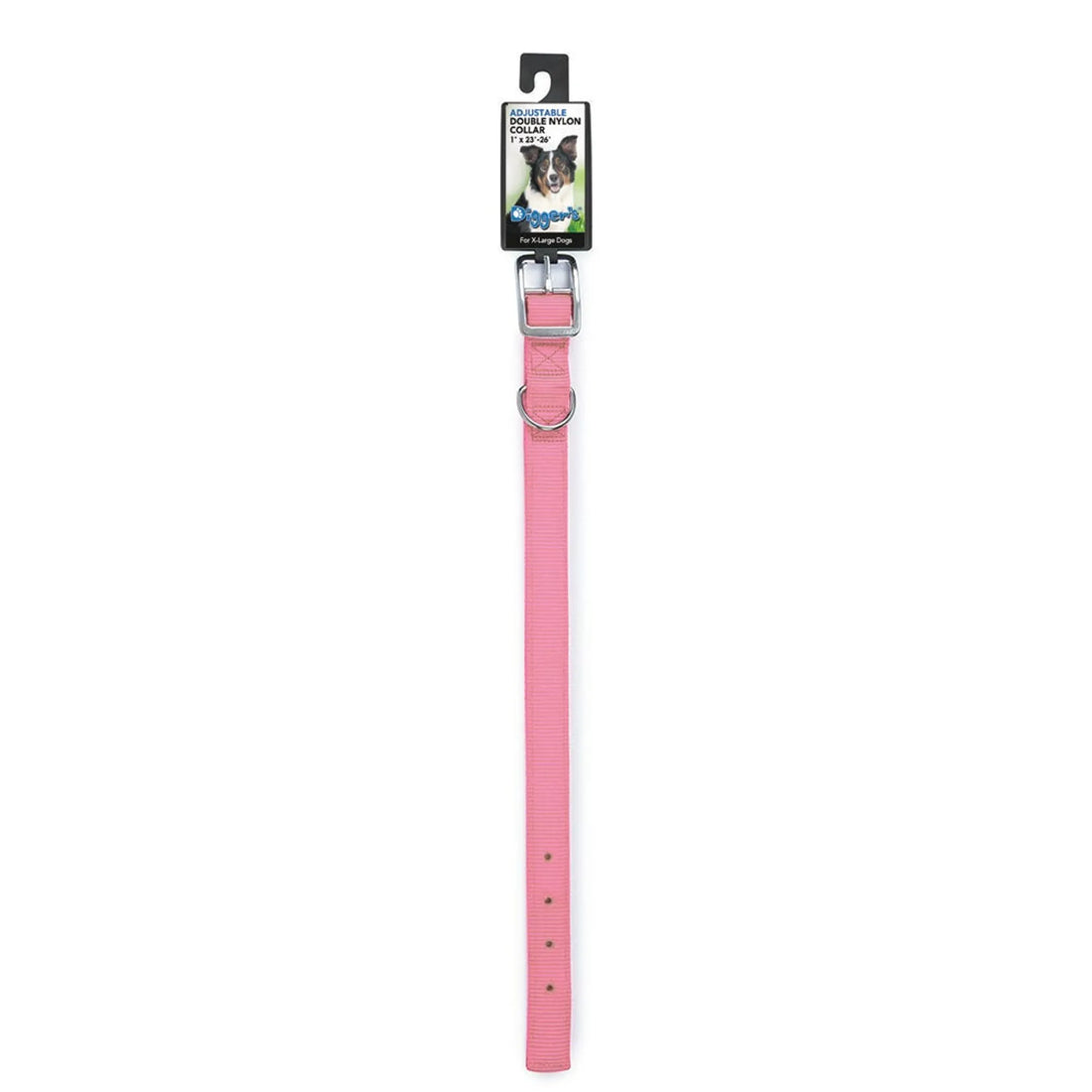 DGR 1in Nylon Collar 28in Neon Pink