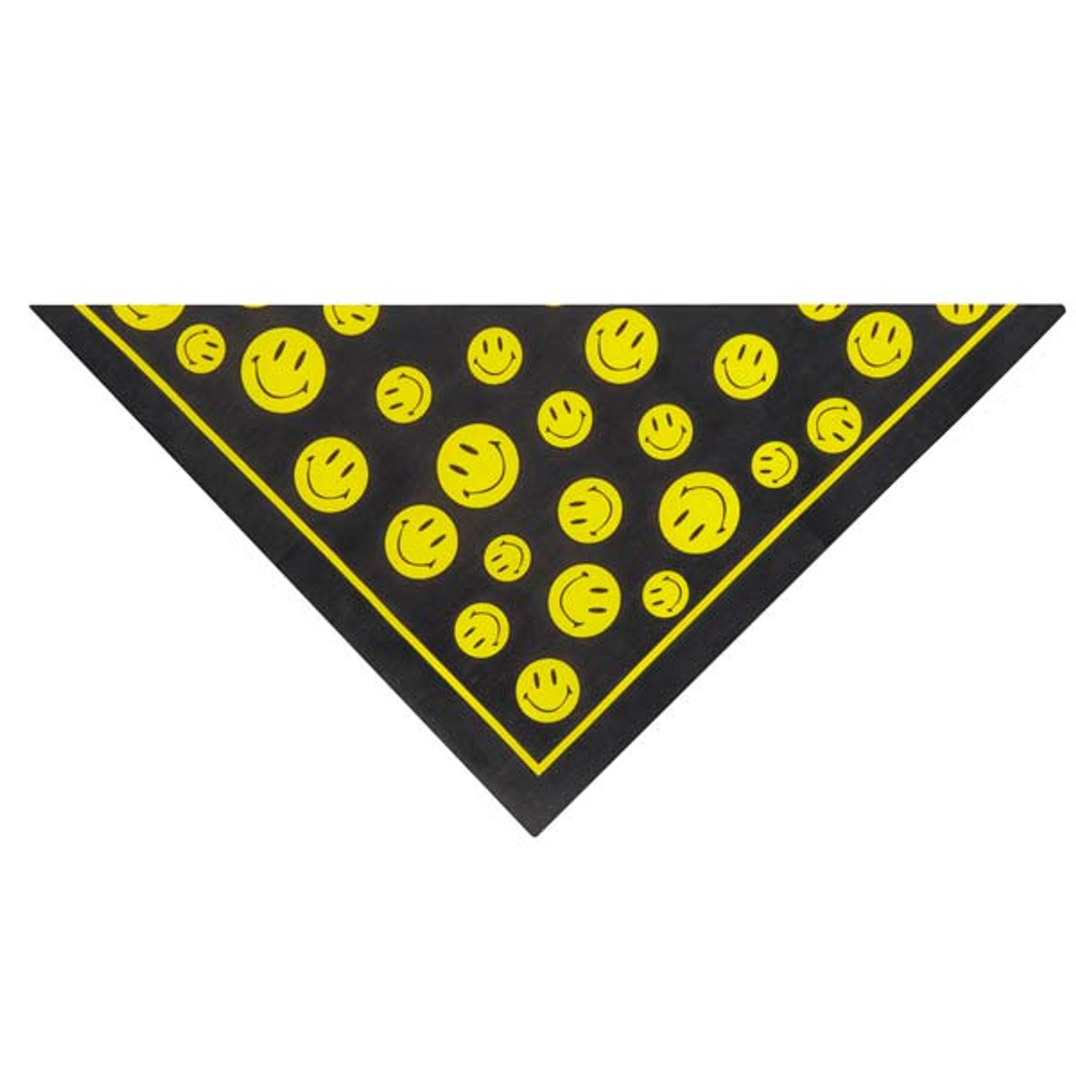 Top Performance Smiley Face Pet Bandana - Black