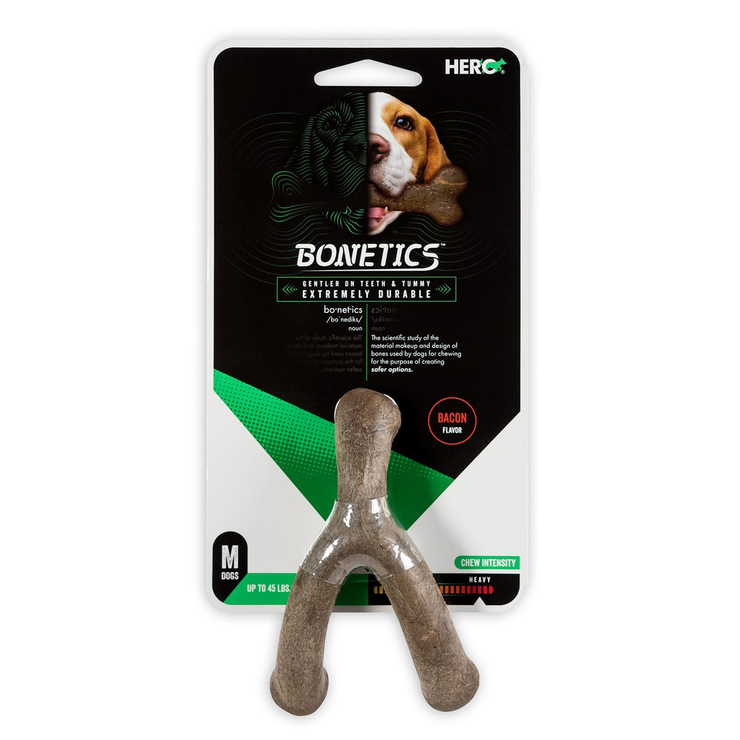 Hero Bonetics Wishbone Bacon Dog Chew