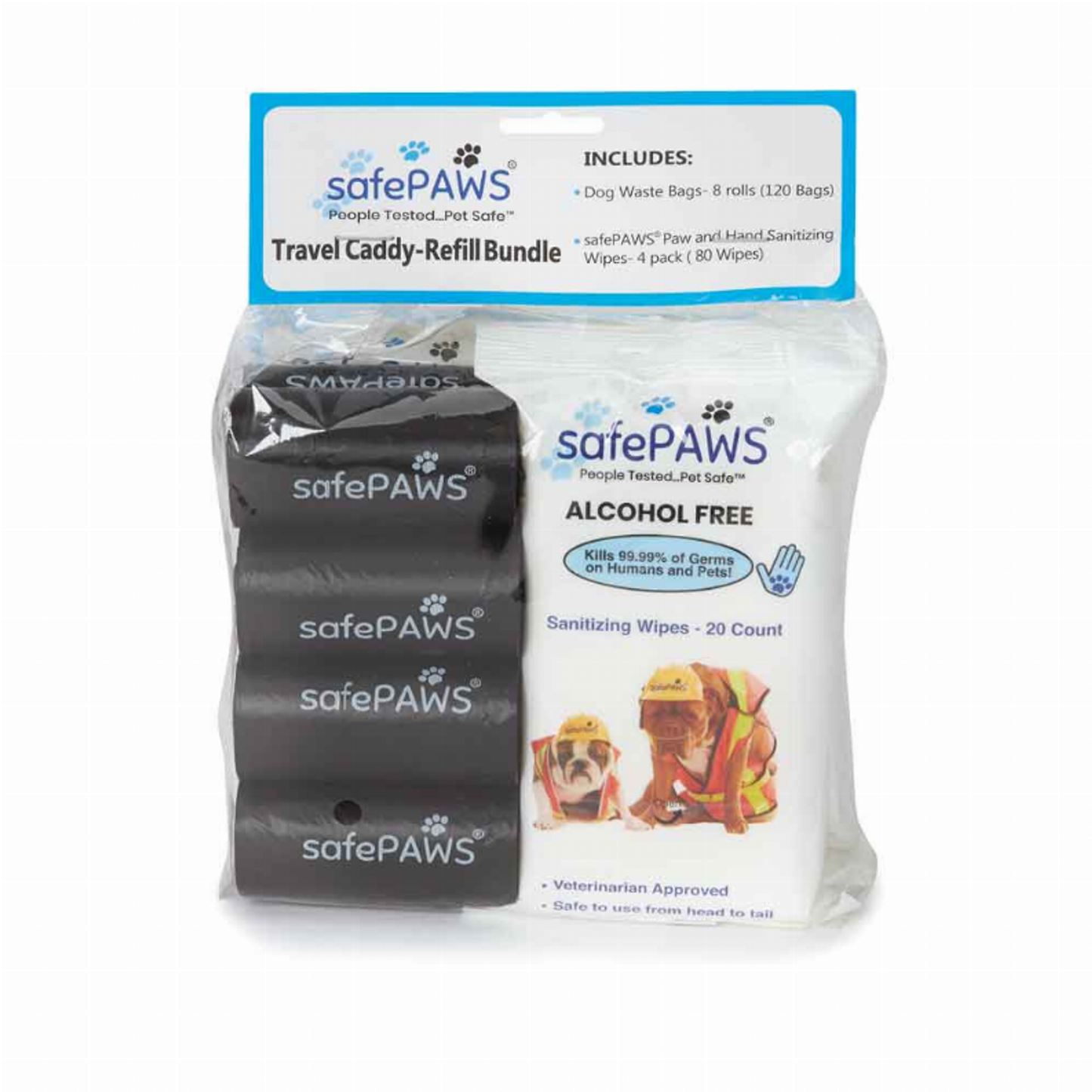 Safe Paw Travel Caddy Refill Bags and Wipes