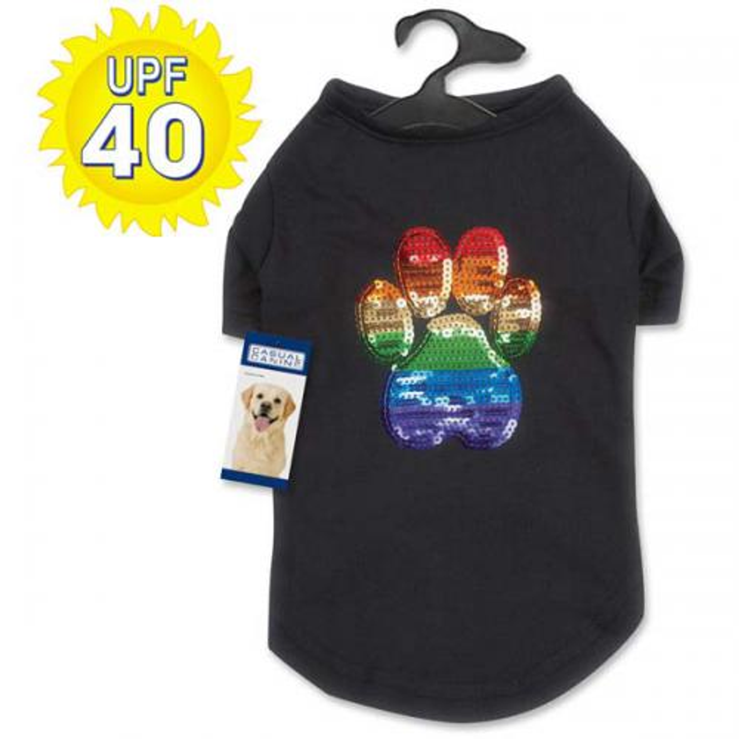 Casual Canine Puppy Pride Sequin UPF40 Dog Tee
