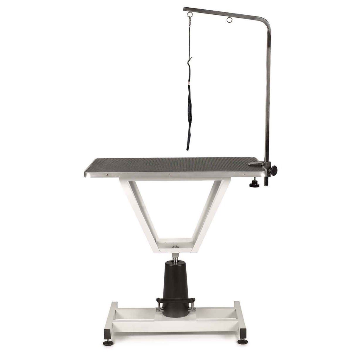 Master Equipment Value Lift Hydraulic Grooming Table White