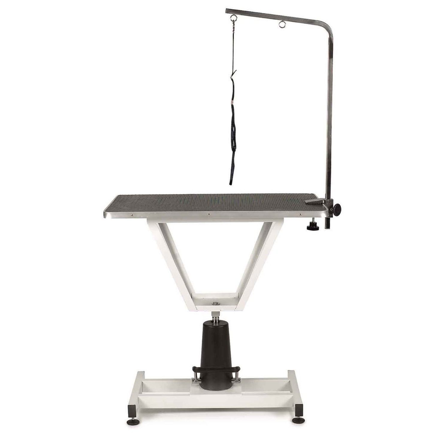 Master Equipment Value Lift Hydraulic Grooming Table White