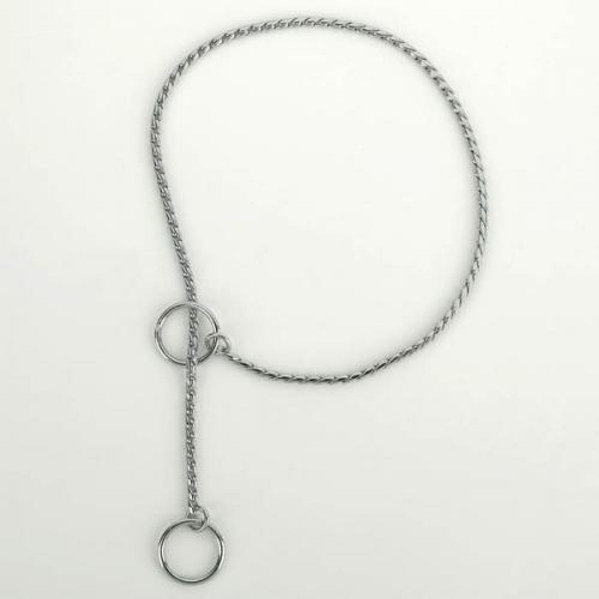 Guardian Gear Extra-Fine Chrome Snake Chain Dog Collar