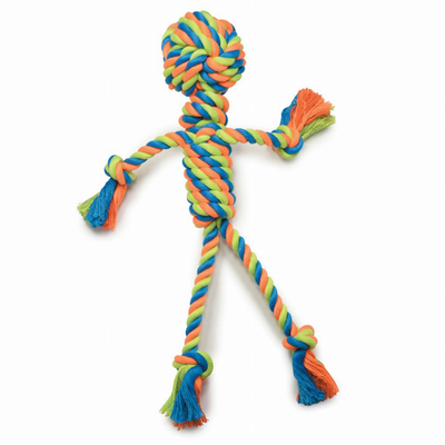 Griggles Mighty Bright Rope Man Dog Toy